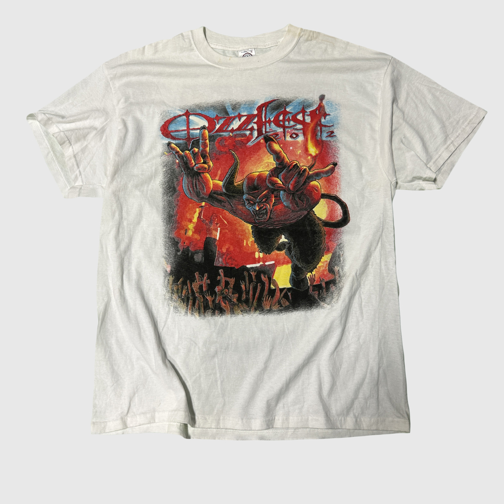Vintage Ozzy Osbourne 2002 Tour Devil Graphic T-Shirt Size XL Ozzfest